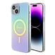 Guess Guess iPhone 15 Plus & iPhone 14 Plus Backcover hoesje Magsafe iridescent - Turquoise Guess Guess iPhone 15 Plus & iPhone 14 Plus Backcover hoesje Magsafe iridescent - Turquoise
