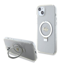 Guess iPhone 15 Plus & iPhone 14 Plus Back-Cover hul - Magsafe script logo - Transparent