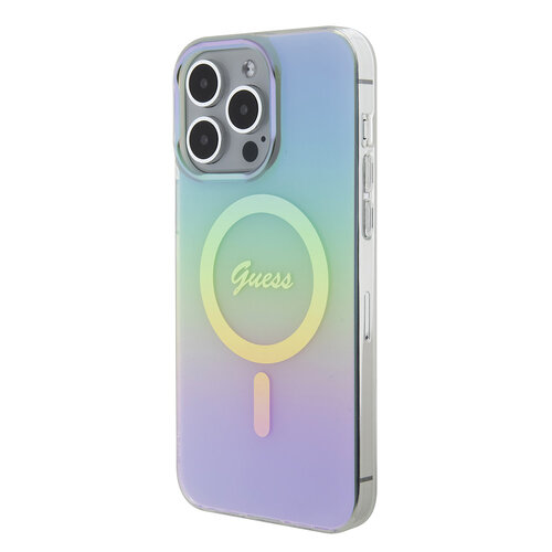 Guess Guess iPhone 15 Pro Max Back-Cover hul - Magsafe iridescent - Turquoise
