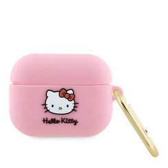 Hello Kitty Airpods Pro & Pro 2 Case - 3D SIL Kitty - Pink