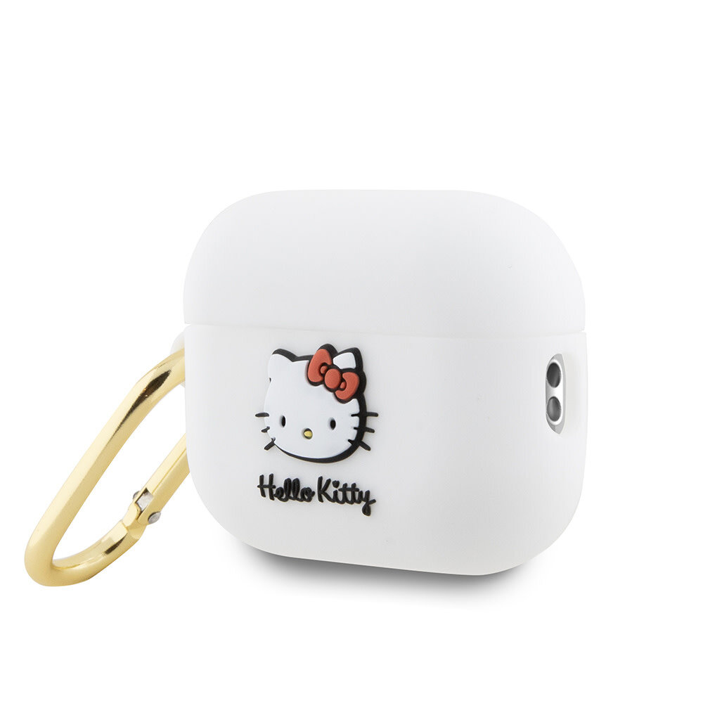 Hello Kitty Hello Kitty Airpods Pro & Pro 2 Case - 3D SIL Kitty - Blanc