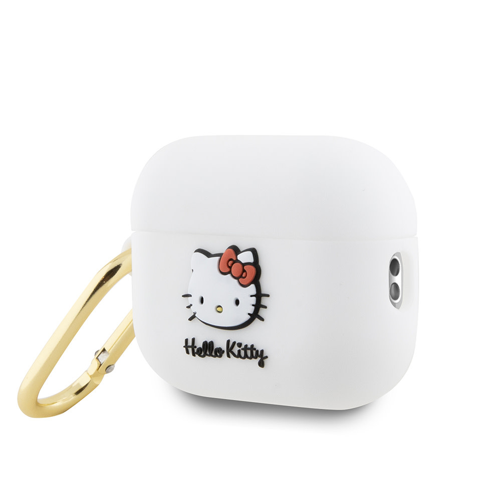 Hello Kitty Hello Kitty AirPods Pro & Pro 2 Case - 3D SIL Kitty - Wit, foto 3 van 6
