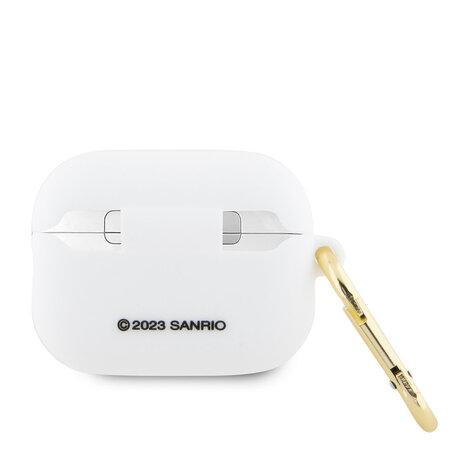 Hello Kitty Hello Kitty Airpods Pro & Pro 2 Case - 3D SIL Kitty - Blanc
