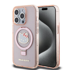 Hello Kitty iPhone 15 Pro Back cover case - Magsafe glitter - Pink