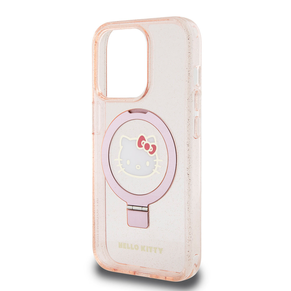 Hello Kitty Hello Kitty iPhone 15 Pro Back-Cover hul - Magsafe glitter - Rosa Hello Kitty Hello Kitty iPhone 15 Pro Back-Cover hul - Magsafe glitter - Rosa