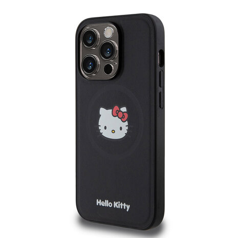 Hello Kitty Hello Kitty iPhone 15 Pro Back cover coque Magsafe kitty head - Noir Hello Kitty Hello Kitty iPhone 15 Pro Back cover coque Magsafe kitty head - Noir