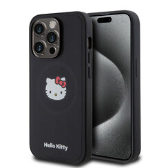 Hello Kitty iPhone 15 Pro Back cover coque Magsafe kitty head - Noir
