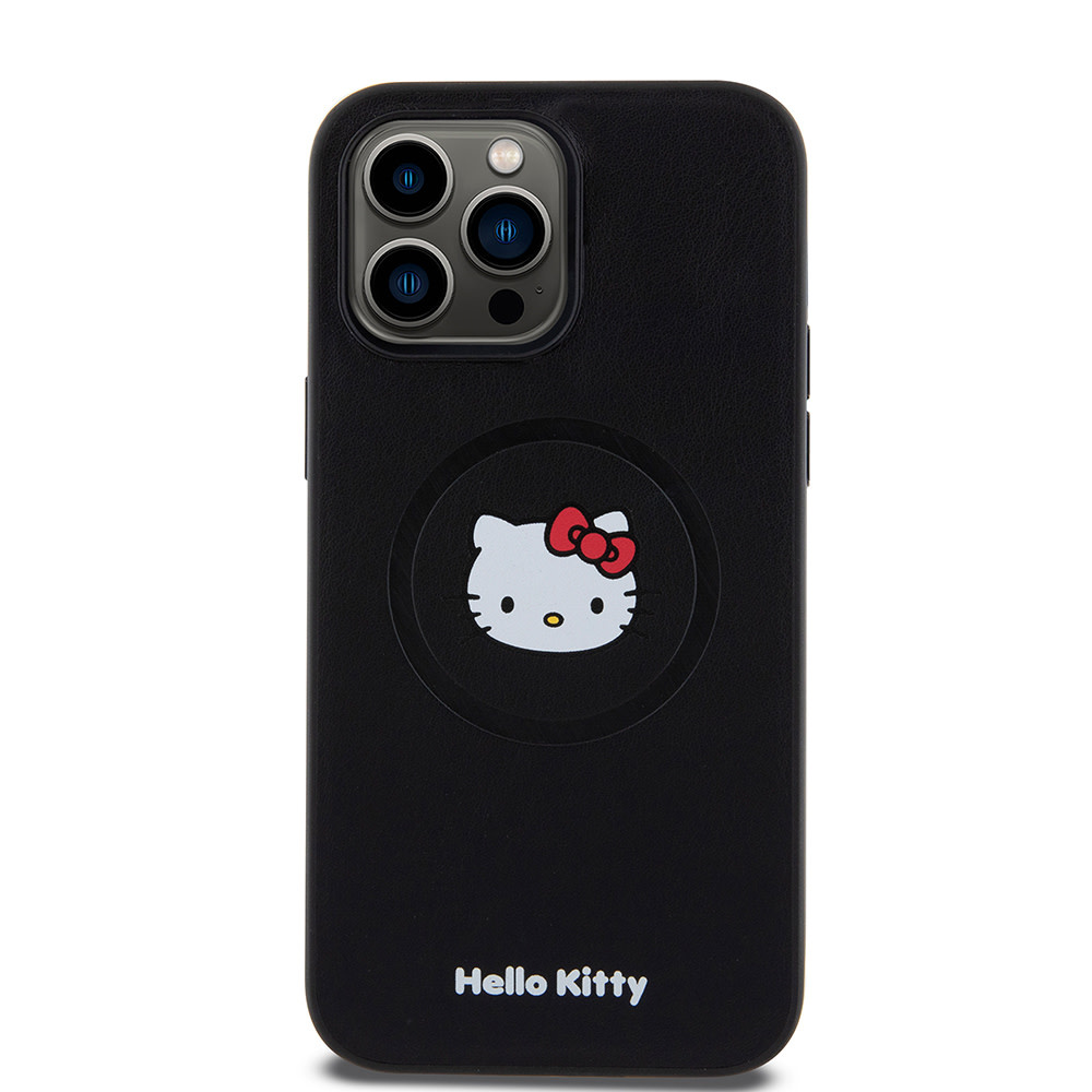 Hello Kitty Hello Kitty iPhone 15 Pro Max Backcover hoesje Kitty Head - Zwart, foto 3 van 6