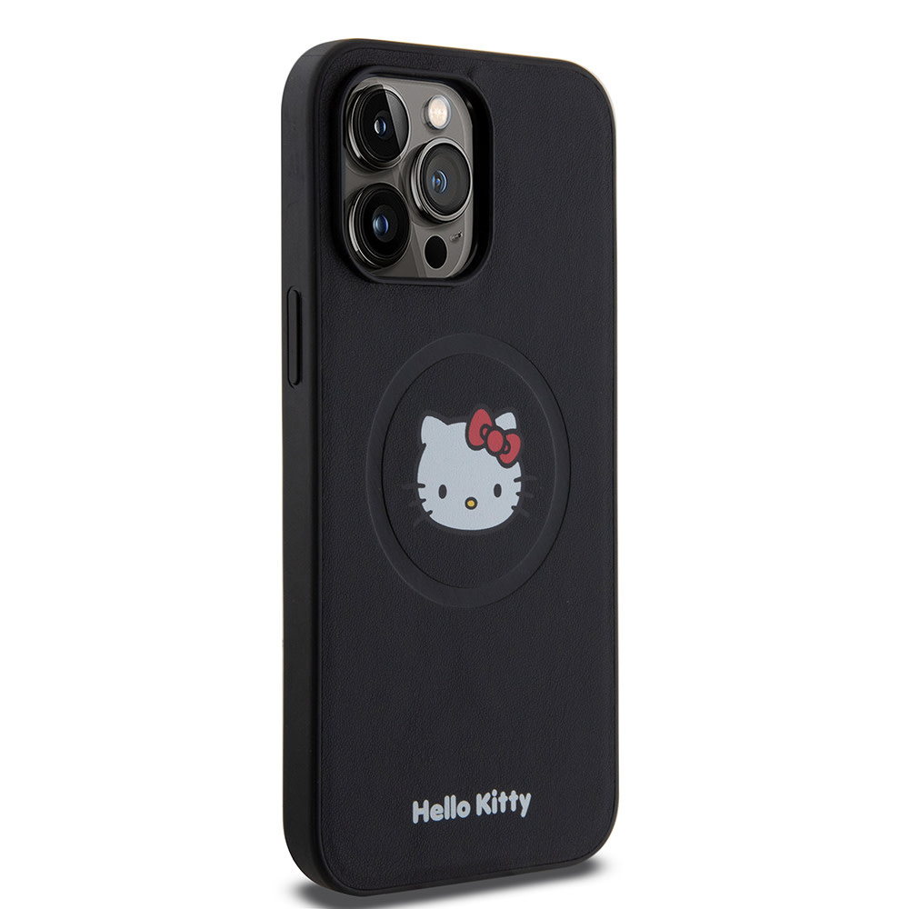 Hello Kitty Hello Kitty iPhone 15 Pro Max Backcover hoesje Kitty Head - Zwart, foto 4 van 6
