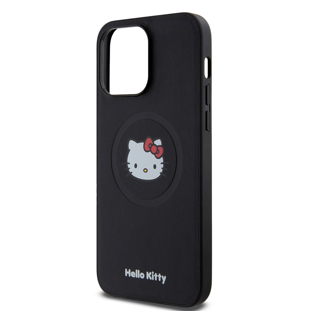 Hello Kitty Hello Kitty iPhone 15 Pro Max Backcover hoesje Kitty Head - Zwart, foto 6 van 6