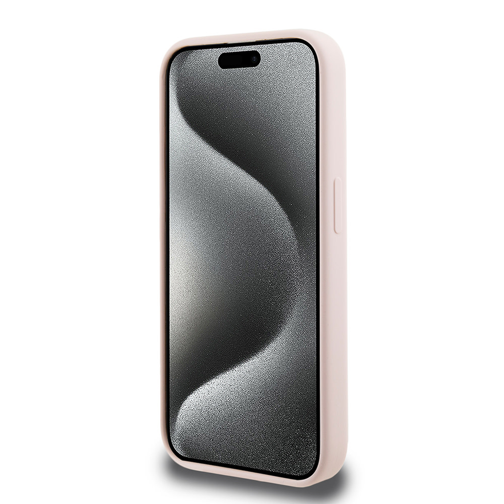 Karl Lagerfeld Karl Lagerfeld iPhone 15 Pro Backcover hoesje Karl script logo - Roze, foto 5 van 6