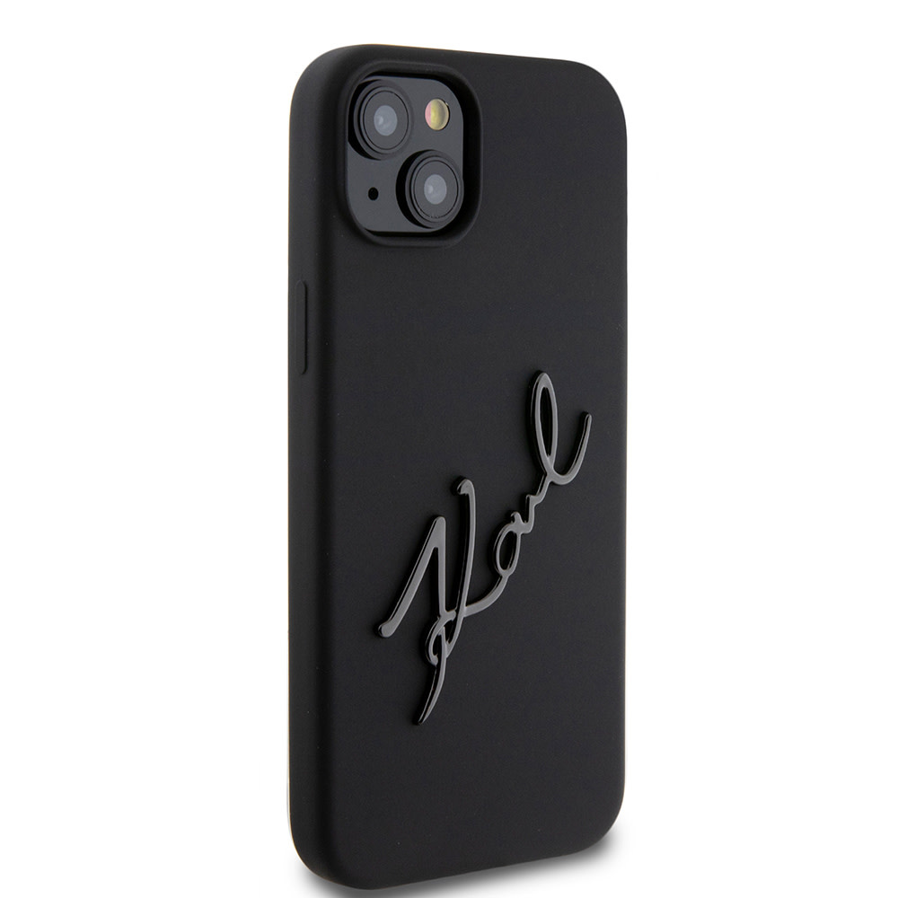 Karl Lagerfeld Karl Lagerfeld iPhone 15 Plus & iPhone 14 Plus Backcover hoesje Karl script logo - Zwart, foto 4 van 6