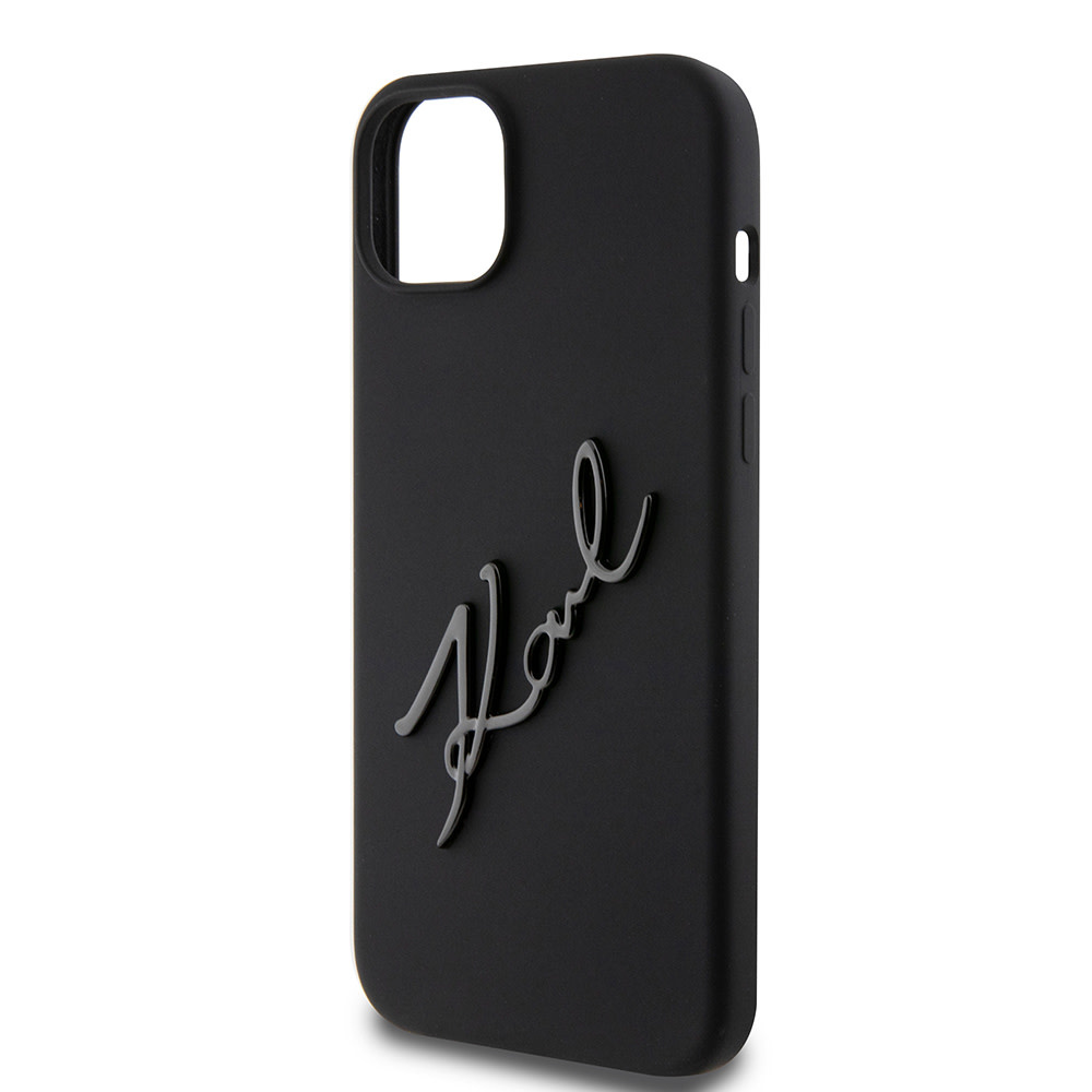 Karl Lagerfeld Karl Lagerfeld iPhone 15 Plus & iPhone 14 Plus Backcover hoesje Karl script logo - Zwart, foto 6 van 6