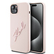 Karl Lagerfeld Karl Lagerfeld iPhone 15 Plus & iPhone 14 Plus Back-Cover hul - Karl script logo - Rosa Karl Lagerfeld Karl Lagerfeld iPhone 15 Plus & iPhone 14 Plus Back-Cover hul - Karl script logo - Rosa