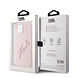 Karl Lagerfeld Karl Lagerfeld iPhone 15 Back cover coque - Karl Script - Rose Karl Lagerfeld Karl Lagerfeld iPhone 15 Back cover coque - Karl Script - Rose