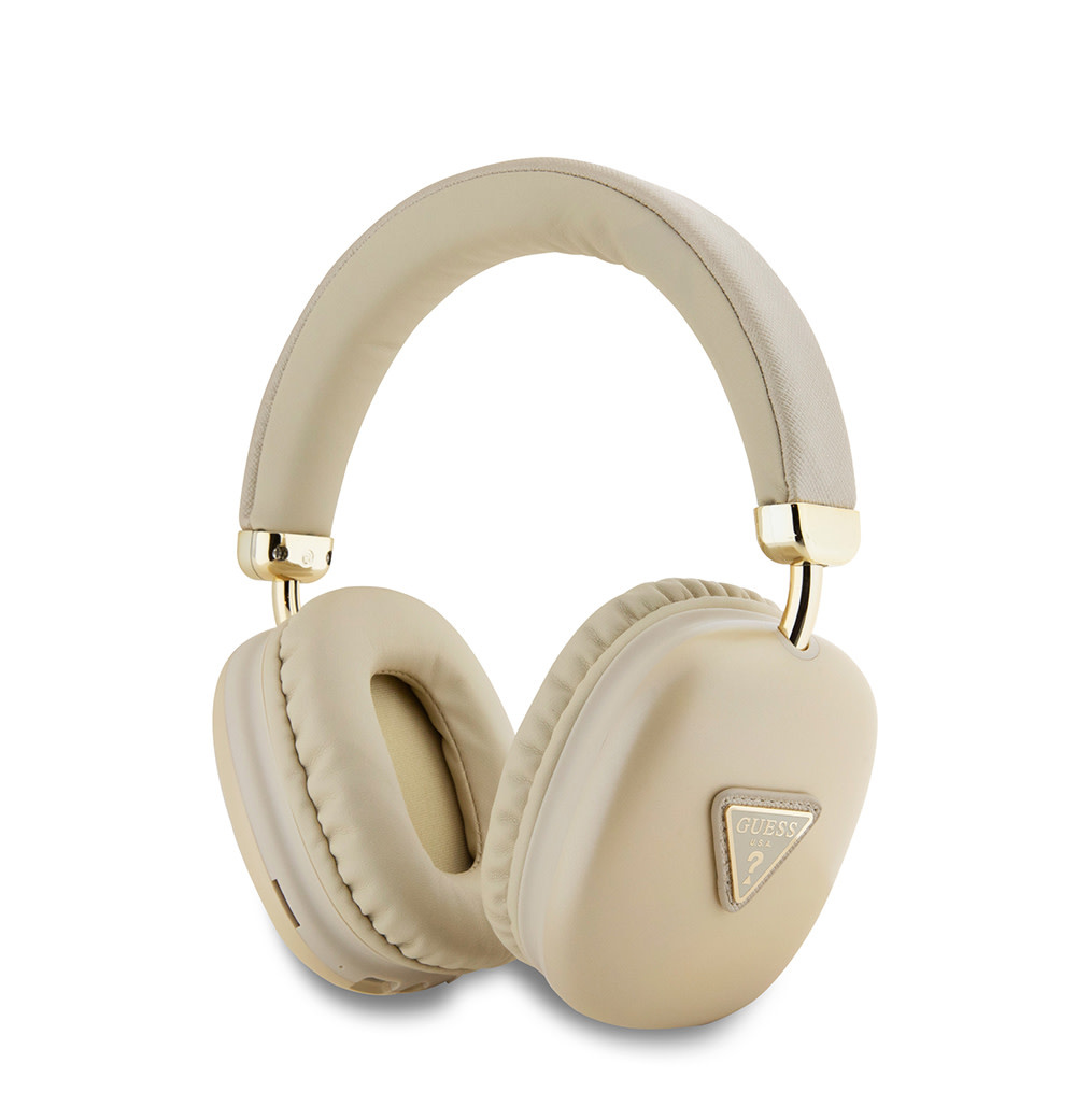 Guess Guess Bluetooth Headphones - Metalic Triangle Logo - Goud