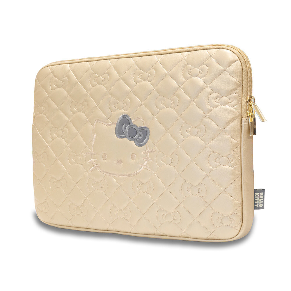 Hello Kitty Hello Kitty Quilted Bows Laptophülle für 14-Zoll-Geräte – Gold Hello Kitty Hello Kitty Quilted Bows Laptophülle für 14-Zoll-Geräte – Gold