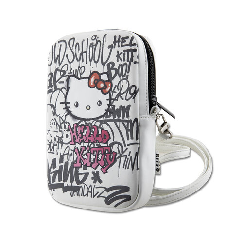 Hello Kitty Sacoche universelle pour téléphone Hello Kitty - Graffiti tête de Kitty Hello Kitty Sacoche universelle pour téléphone Hello Kitty - Graffiti tête de Kitty