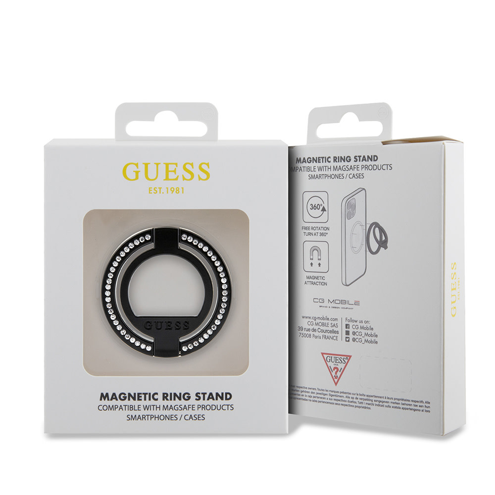 Guess Guess Magsafe Ringstand with Rhinestones - Zwart, foto 4 van 4