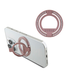 Guess Magsafe Ringstand with Rhinestones - Rosa