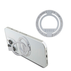 Guess Magsafe Ringstand with Rhinestones - Silber