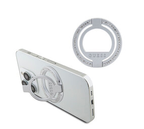 Guess Guess Magsafe Ringstand with Rhinestones - Silver Guess Guess Magsafe Ringstand with Rhinestones - Silver