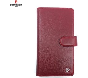 Pierre Cardin Pierre Cardin Apple iPhone 11 Pro Max Book-Case hul Rot - Genuine Leather Pierre Cardin Pierre Cardin Apple iPhone 11 Pro Max Book-Case hul Rot - Genuine Leather