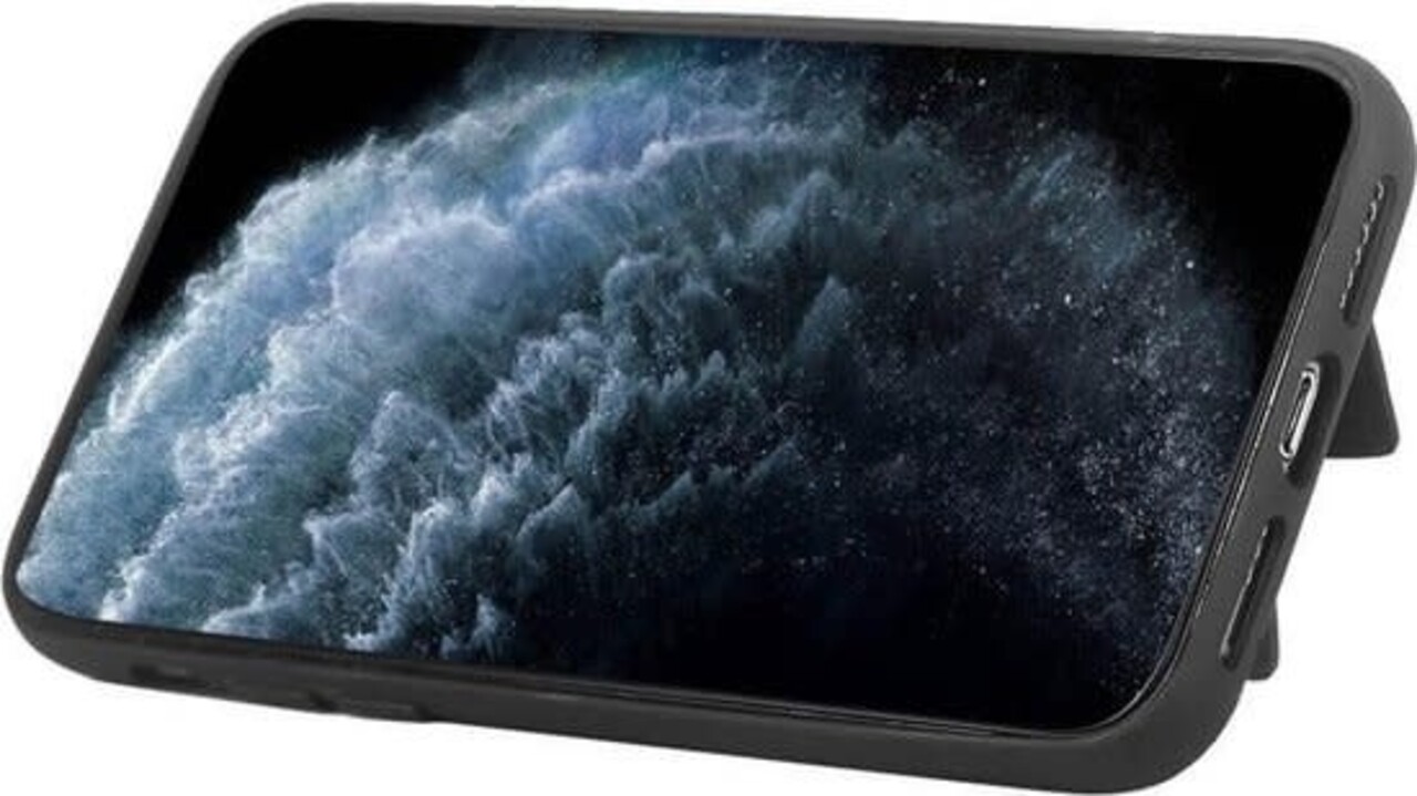 Pierre Cardin Pierre Cardin Apple iPhone 11 Pro Max Back-Cover hul Dunkelbraun - Genuine Leather Pierre Cardin Pierre Cardin Apple iPhone 11 Pro Max Back-Cover hul Dunkelbraun - Genuine Leather