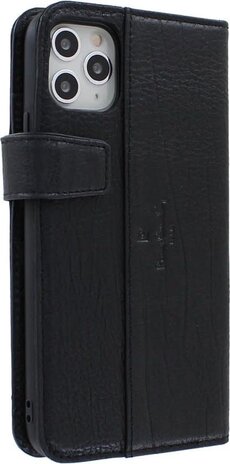 Pierre Cardin Pierre Cardin Zwart hoesje iPhone 11 Pro Max - Book Case - Leather Collection - Echt Leer - Pashouders Pierre Cardin Pierre Cardin Zwart hoesje iPhone 11 Pro Max - Book Case - Leather Collection - Echt Leer - Pashouders