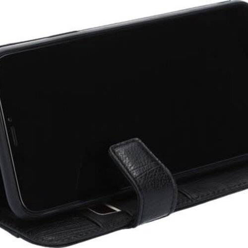 Pierre Cardin Pierre Cardin Zwart hoesje iPhone 11 Pro Max  - Book Case - Leather Collection - Echt Leer - Pashouders