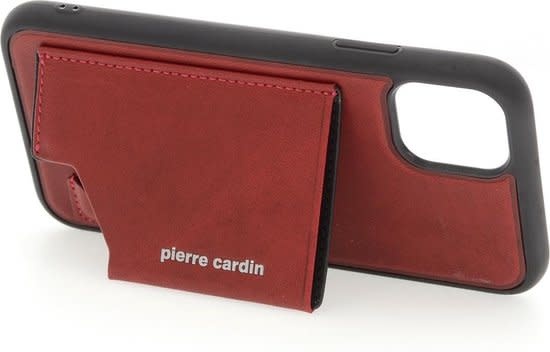 Pierre Cardin Pierre Cardin Apple iPhone 11 Rood Backcover hoesje Genuine leather, foto 2 van 2