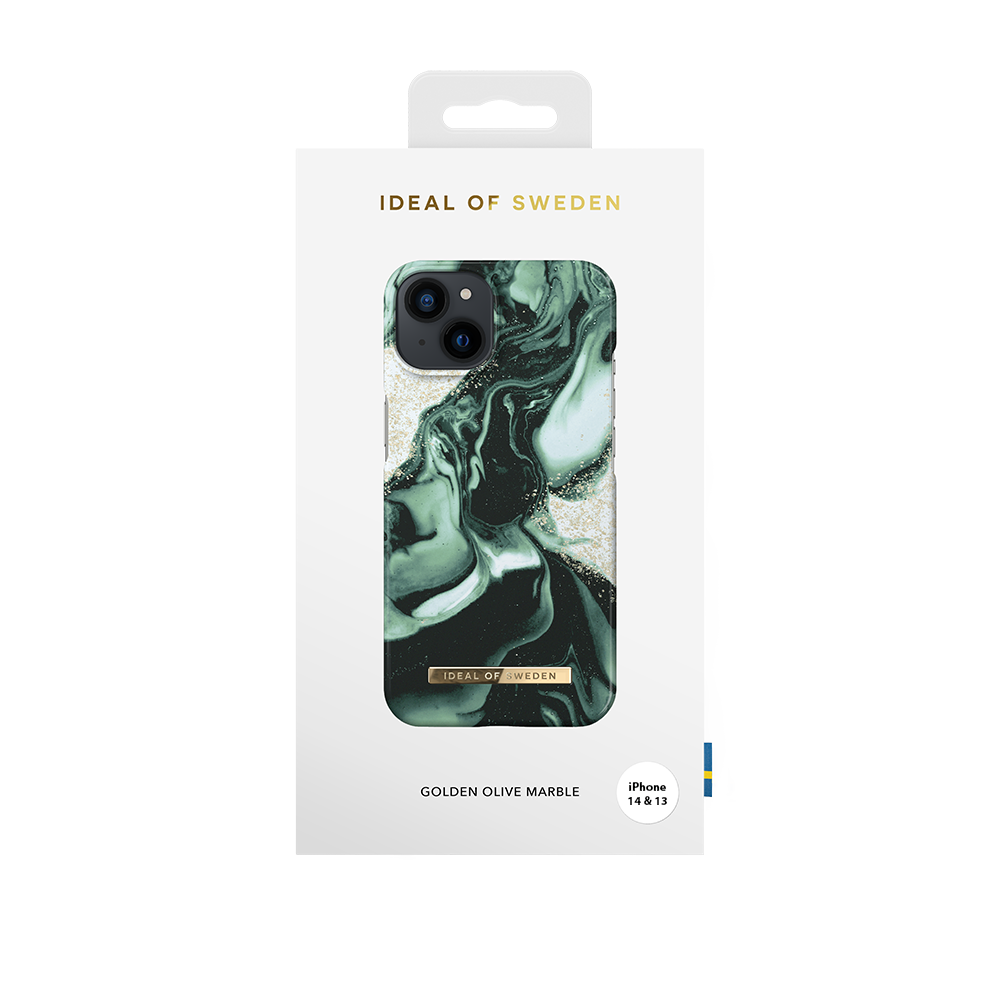 iDeal of Sweden Ideal of Sweden iPhone 15 & 14 & 13 Back cover coque Golden Olive Marble -Fashion Case - Olive iDeal of Sweden Ideal of Sweden iPhone 15 & 14 & 13 Back cover coque Golden Olive Marble -Fashion Case - Olive
