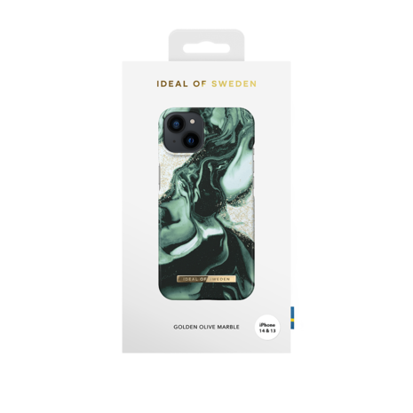 iDeal of Sweden Ideal of Sweden iPhone 15 & 14 & 13 Back cover coque Golden Olive Marble -Fashion Case - Olive iDeal of Sweden Ideal of Sweden iPhone 15 & 14 & 13 Back cover coque Golden Olive Marble -Fashion Case - Olive