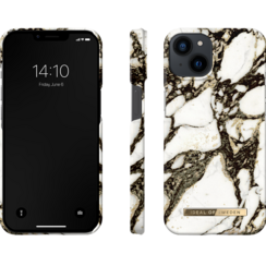 Ideal of Sweden iPhone 15 & 14 & 13  Backcover hoesje Calacatta Golden Marble - Fashion Case - Calacatta