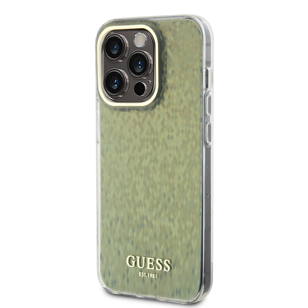Guess Guess iPhone 15 Pro Back cover coque IML FACETED MIRROR DISCO - Or Guess Guess iPhone 15 Pro Back cover coque IML FACETED MIRROR DISCO - Or