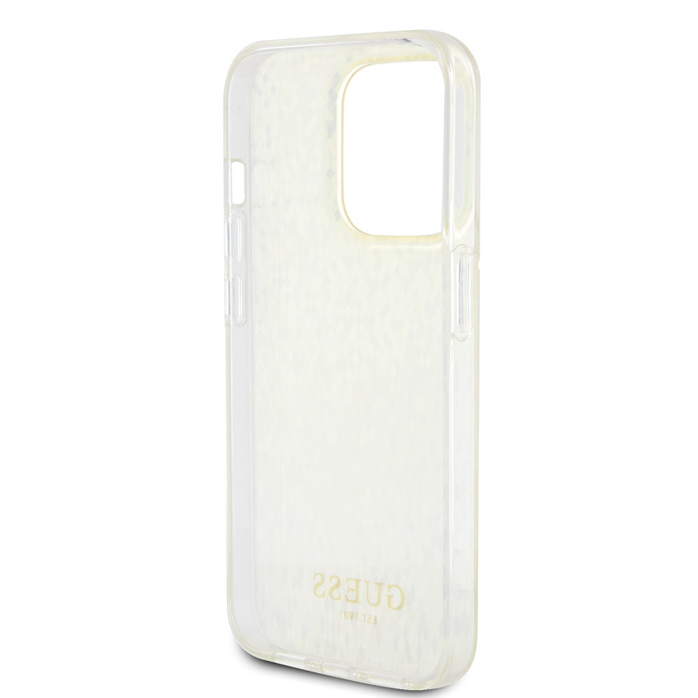 Guess Guess iPhone 15 Pro Back cover coque IML FACETED MIRROR DISCO - Or Guess Guess iPhone 15 Pro Back cover coque IML FACETED MIRROR DISCO - Or