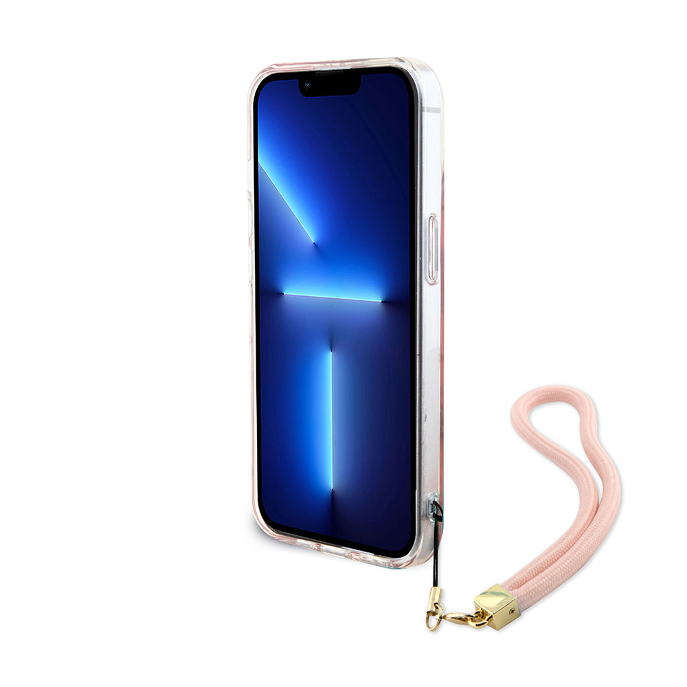 Guess Guess iPhone 15 Backcover hoesje ML IRIDESCENT GLITTER PEONY - Roze, foto 4 van 6
