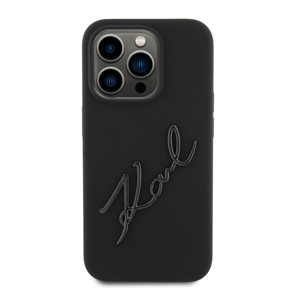 Karl Lagerfeld Karl Lagerfeld iPhone 15 Pro Back cover coque KARL SCRIPT LOGO - Noir Karl Lagerfeld Karl Lagerfeld iPhone 15 Pro Back cover coque KARL SCRIPT LOGO - Noir
