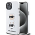 Karl Lagerfeld iPhone 15 Backcover hoesje SILICONE KC - Wit