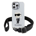 Karl Lagerfeld Karl Lagerfeld iPhone 15 Pro Max Back-Cover hul - IML IKONIK CROSSBODY - Transparent