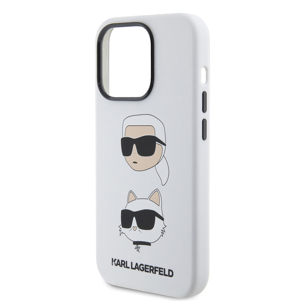 Karl Lagerfeld Karl Lagerfeld iPhone 15 Pro Max Backcover hoesje SILICONE K&C - Wit, foto 5 van 6