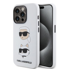 Karl Lagerfeld iPhone 15 Pro Back cover case - SILICONE K&C - White