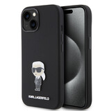 Karl Lagerfeld Karl Lagerfeld iPhone 15 Back-Cover hul - Ikonik metal pin - Schwarz Karl Lagerfeld Karl Lagerfeld iPhone 15 Back-Cover hul - Ikonik metal pin - Schwarz