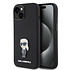Karl Lagerfeld iPhone 15 Back cover coque Ikonik metal pin - Noir Karl Lagerfeld iPhone 15 Back cover coque Ikonik metal pin - Noir
