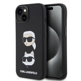 Karl Lagerfeld Karl Lagerfeld iPhone 15 Backcover hoesje SILICONE KC - Zwart Karl Lagerfeld Karl Lagerfeld iPhone 15 Backcover hoesje SILICONE KC - Zwart