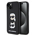 Karl Lagerfeld iPhone 15 Backcover hoesje SILICONE KC - Zwart