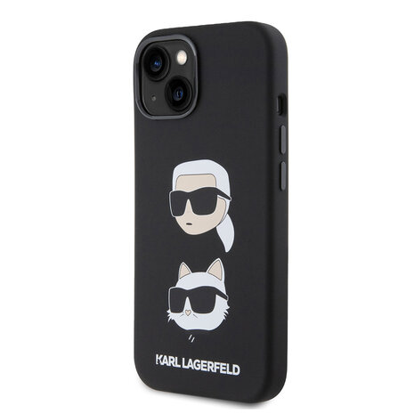 Karl Lagerfeld Karl Lagerfeld iPhone 15 Backcover hoesje SILICONE KC - Zwart Karl Lagerfeld Karl Lagerfeld iPhone 15 Backcover hoesje SILICONE KC - Zwart