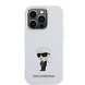 Karl Lagerfeld Karl Lagerfeld iPhone 15 Pro Backcover hoesje Ikonik metal pin - Wit Karl Lagerfeld Karl Lagerfeld iPhone 15 Pro Backcover hoesje Ikonik metal pin - Wit