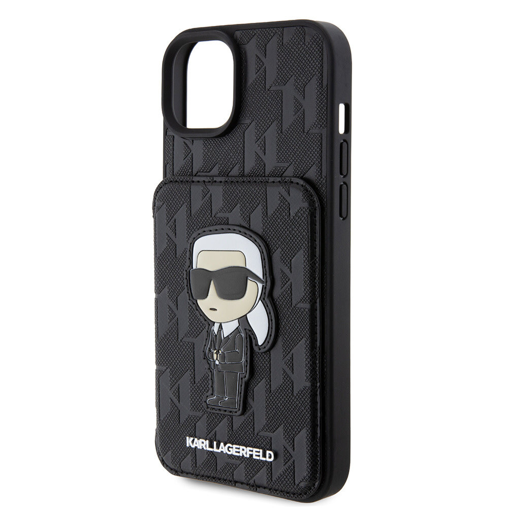Karl Lagerfeld Karl Lagerfeld iPhone 15 Plus & 14 Plus Back cover coque SAFFIANO CARDSLOT - Noir Karl Lagerfeld Karl Lagerfeld iPhone 15 Plus & 14 Plus Back cover coque SAFFIANO CARDSLOT - Noir