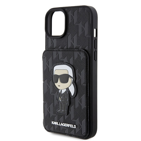 Karl Lagerfeld Karl Lagerfeld iPhone 15 Plus & 14 Plus Back cover coque SAFFIANO CARDSLOT - Noir Karl Lagerfeld Karl Lagerfeld iPhone 15 Plus & 14 Plus Back cover coque SAFFIANO CARDSLOT - Noir